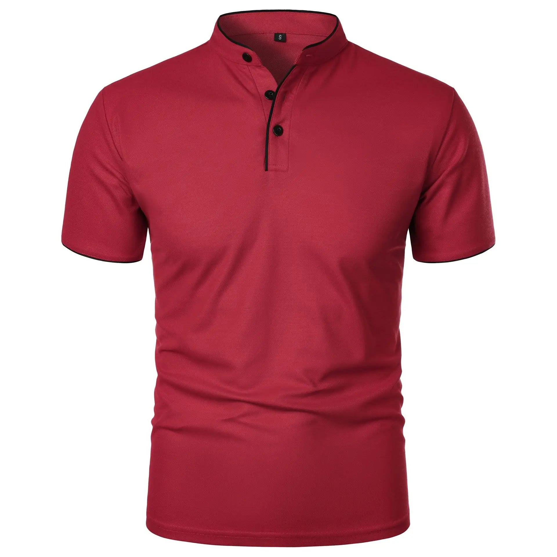 Men's Summer Polo Shirt: New Solid Color with a Trendy, Breathable Fit