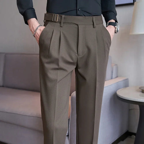 Men's Fashion Trousers: Slim Fit Suit Pants