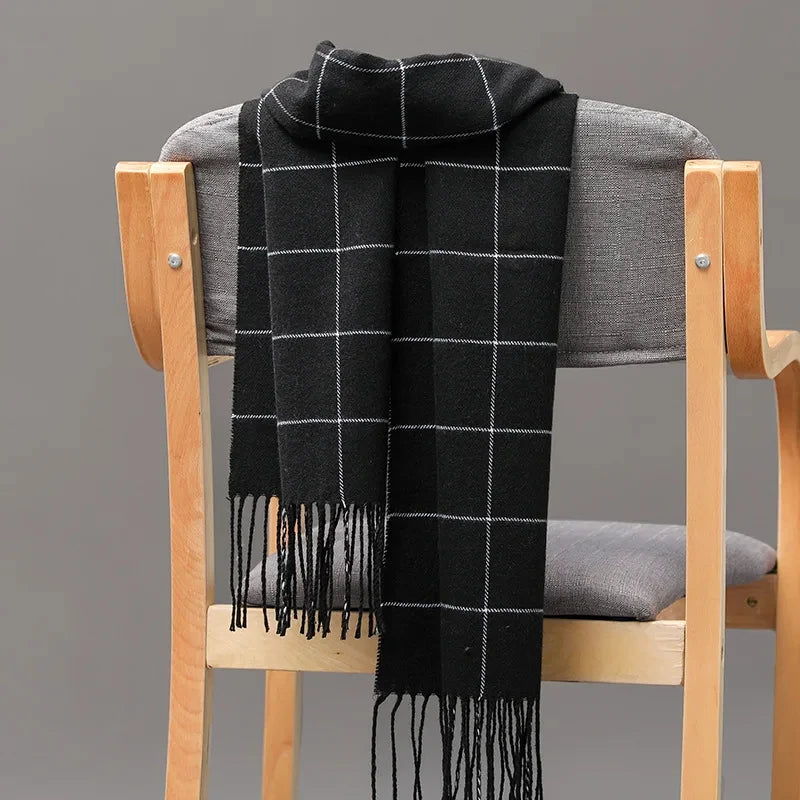 The Kensington Windowpane Scarf