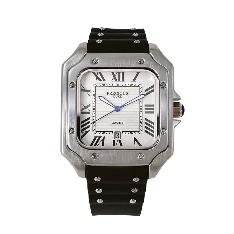 2025 Men's Luxury Watch: British Brand Stainless Steel Quartz with Perpetual Date