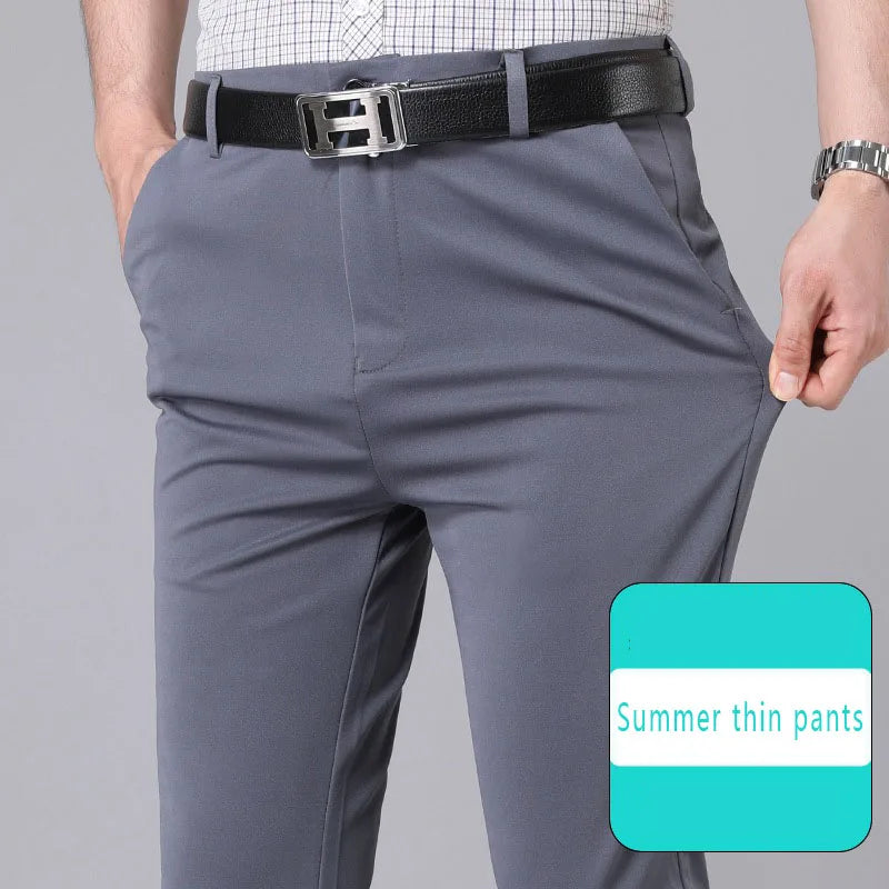Men's Stretch Trousers: Quick-Dry, Smart Casual, and Korean Style for All Seasons