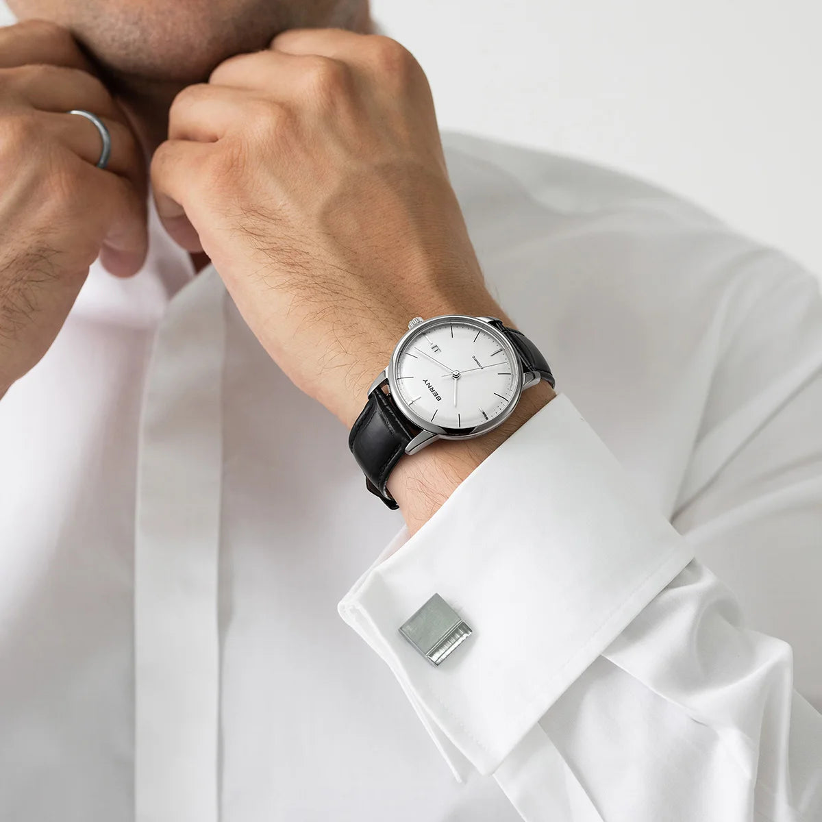 BERNY Luxury Mechanical Watch: MIYOTA 9015 Automatic Luminous Wristwatch for Men