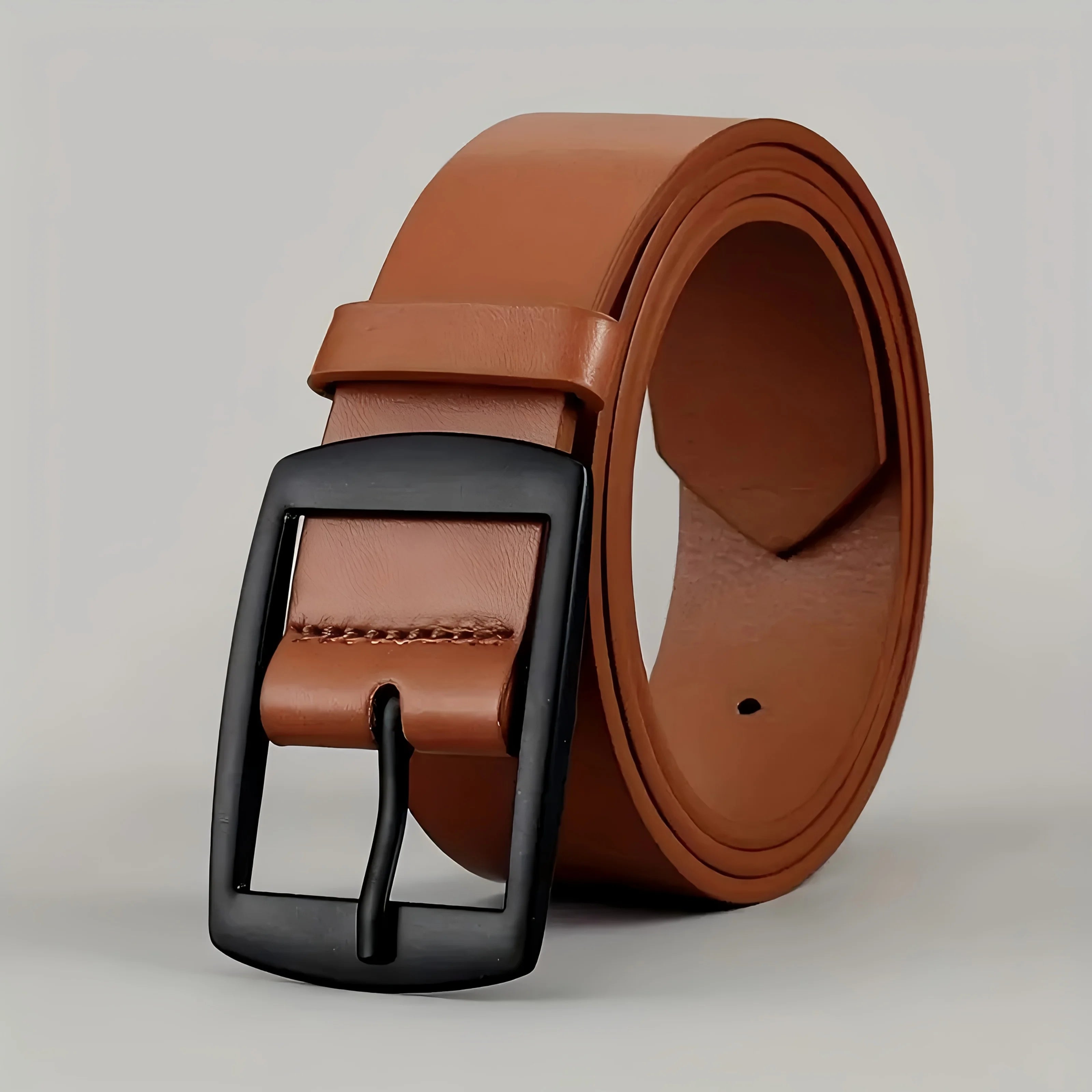 New Luxury PU Leather Belt for Men: High-Quality Designer Strap for Jeans