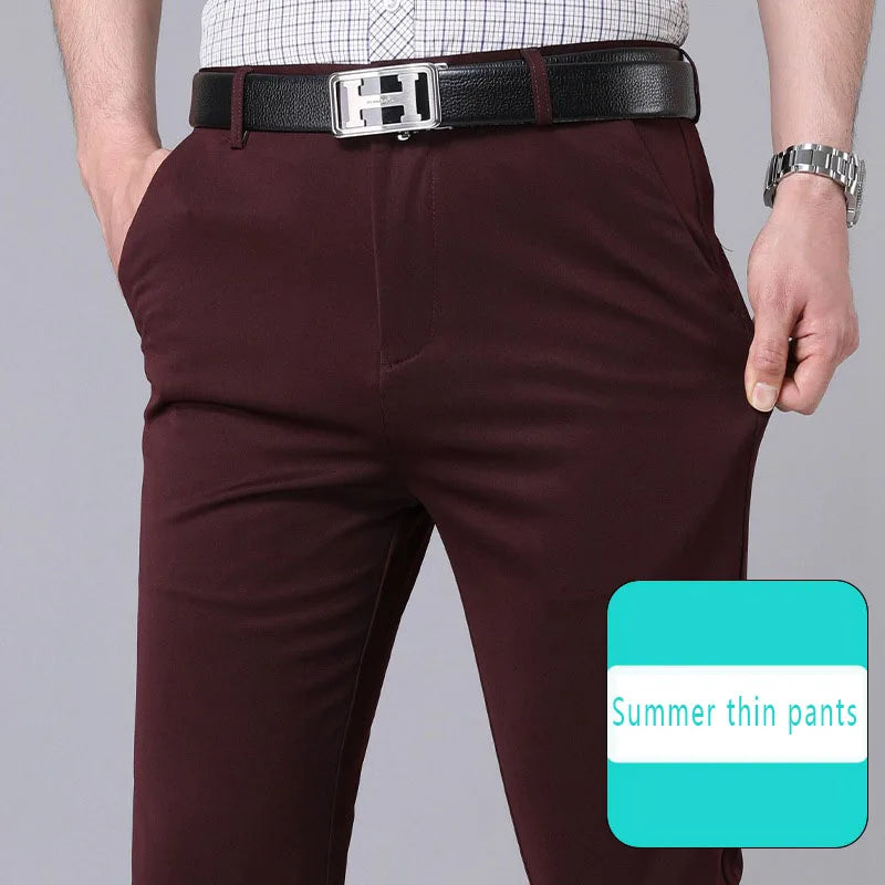 Men's Stretch Trousers: Quick-Dry, Smart Casual, and Korean Style for All Seasons