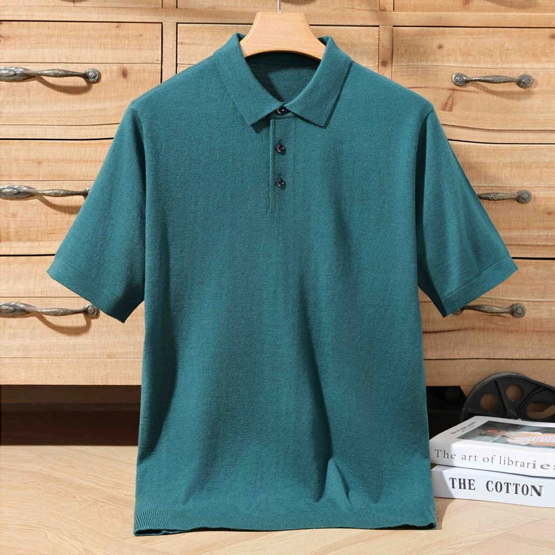 The Curato 100% Merino Wool Knit Polo