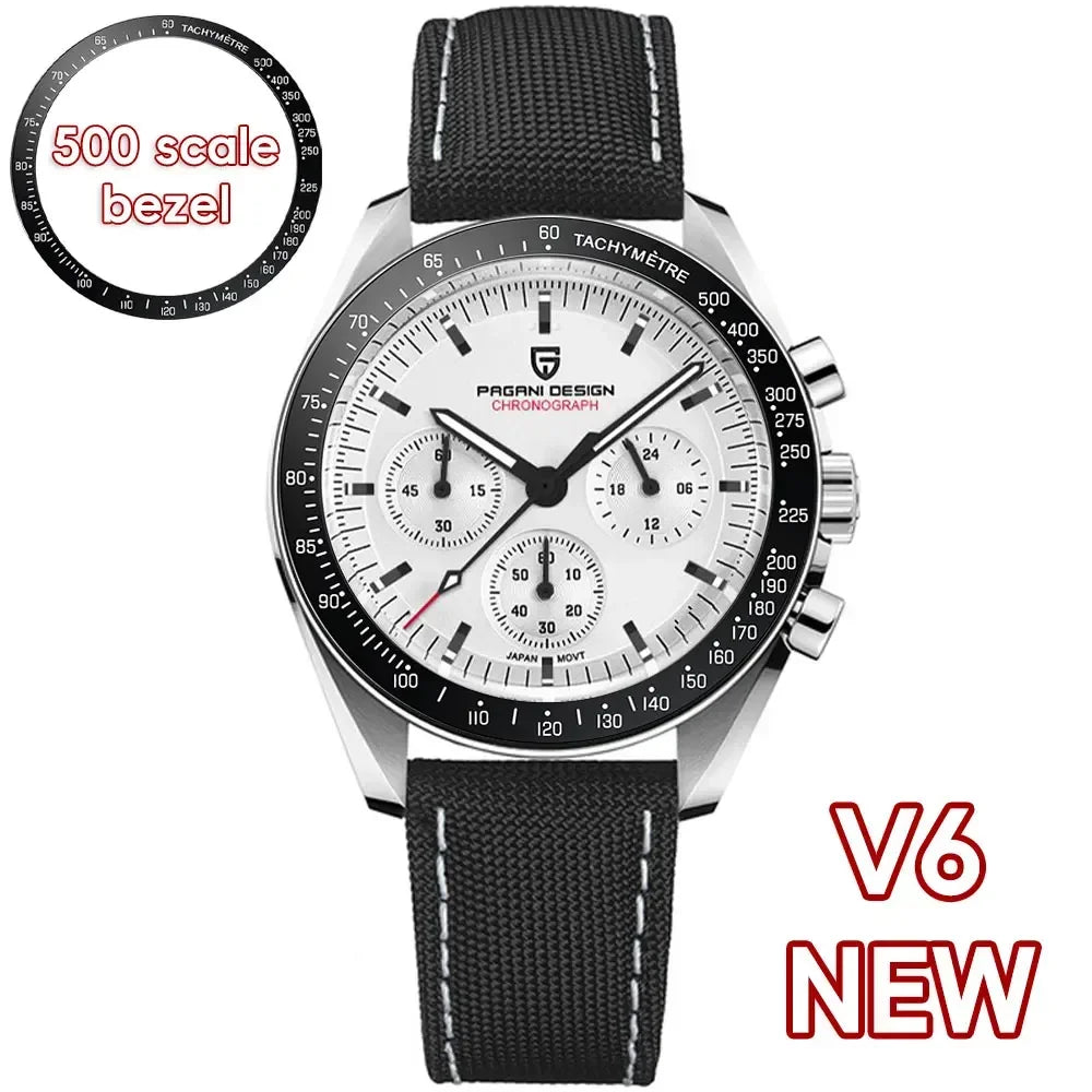 PAGANI DESIGN 2025: Top Luxury Quartz Watch for Men with Chronograph and Sapphire Mirror