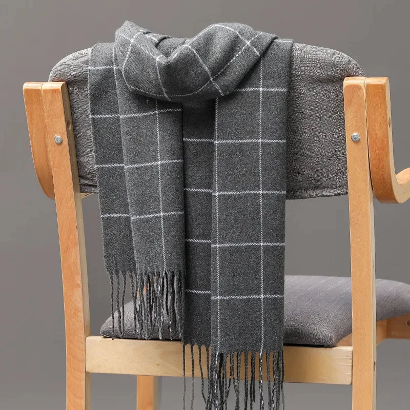 The Kensington Windowpane Scarf