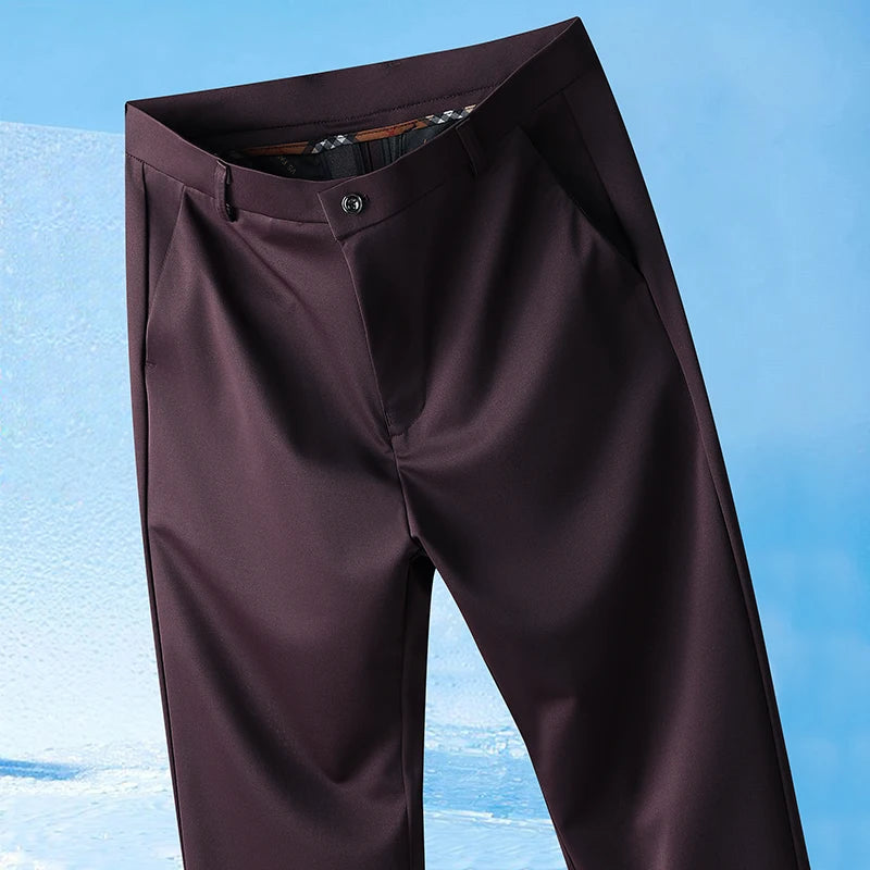 Men's Summer Pants: Thin, Straight, and Silky with a Cool Feel